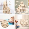 HAOBIN Craft Wood Blocks Wooden Building Blocks Craft Blocks Wooden