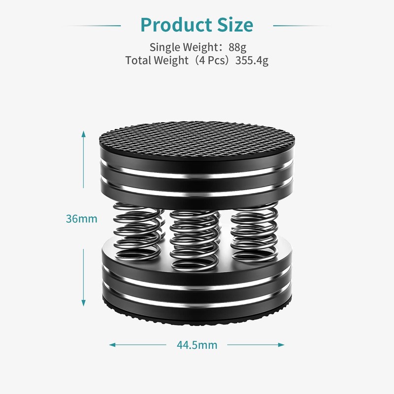 Tertullus 4 Pcs Spring Speaker Isolation Feet Turntable Feet For