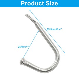 Bonsicoky 10 Pack Silver Single Prong Wrought Iron Hooks with Screws, Decorative Colonial Wall Hooks for Keys, Hats, Clothes, Towels