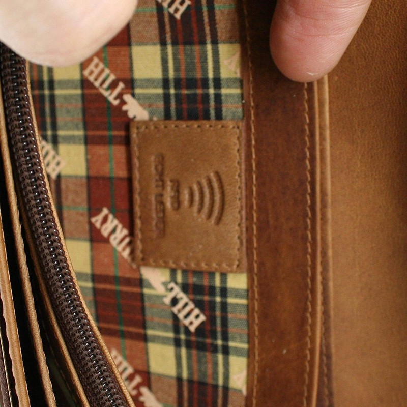 Hill Burry Leather Purse, Women's Long Wallet with RFID Protection,