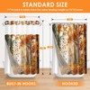 Culudea No Hook Shower Curtain with Snap in Liner 71x74