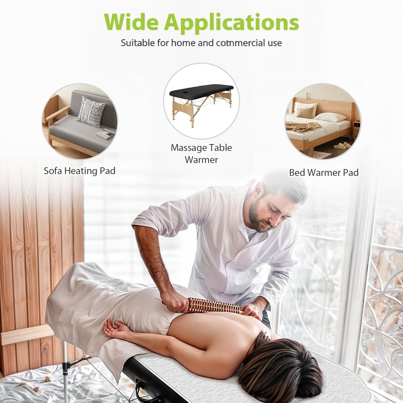 Massage Table Warmer Heating Pad Professional SPA Massage Bed Warmer