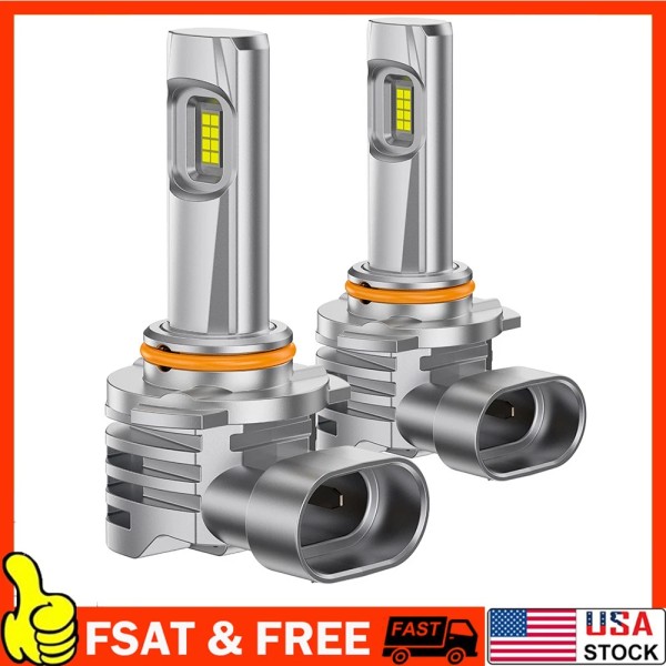 foryourcar2023 Pair LED Headlight Bulbs Conversion Kit HB4 9006 Low