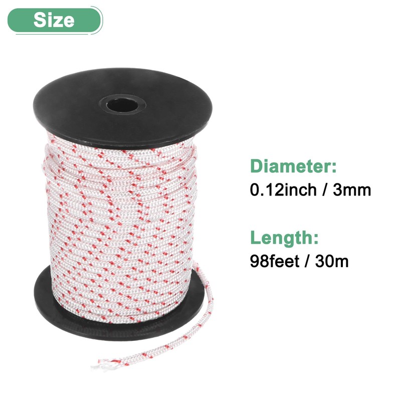 M METERXITY Recoil Starter Rope Pull Cord 3mm 30m Pull