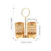 Hemoton Golden Utensils Holder Rotating Metal Utensils Holder Silverware Organizer