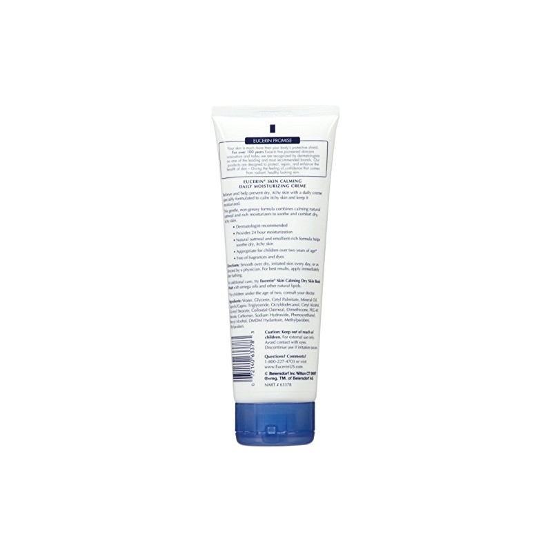 Eucerin Body Creme, Calming, 8 oz