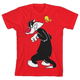 Bioworld Classic Looney Tunes Characters Sylvester Boys Graphic T-Shirt - Medium