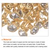 HARFINGTON 100pcs Crystal Rivets 6mm Rhinestone Rivets Rapid Stud rivets