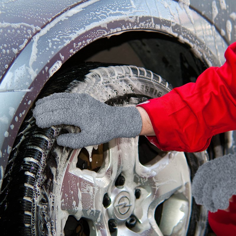 Bencailor 6 Pairs Microfiber Dusting Gloves, Dusting Cleaning Gloves Microfiber