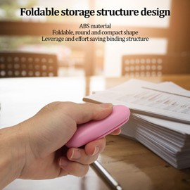 Mini Stapler, Portable Stapler Small Portable Stapler for Kids School Supplies (Pink)