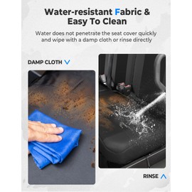 KEMIMOTO Seat Cover Water-Resistant Front and Rear Kits Compatible with Tracker 800SX Crew 2020+ UTV Two Doors Split Bench