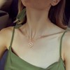 TOUPOP Crystal Heart Necklace for Women Forever Lover Heart Necklaces