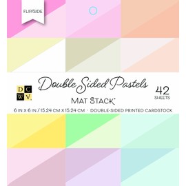 DCWV Card Stock 6"X6" Double-Sided Cardstock Stack: Pastels