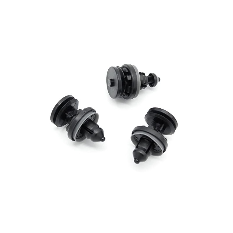VVO Fasteners- Black Plastic Front Door Card Clips for Ford