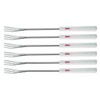 Spring 2890295906 Cheese Fondue Forks Set of 6, White