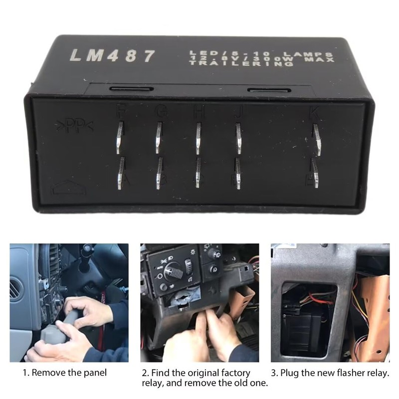 LM487 10383321 LED Flasher Relay Turn Signal for 2003-2007 Hummer