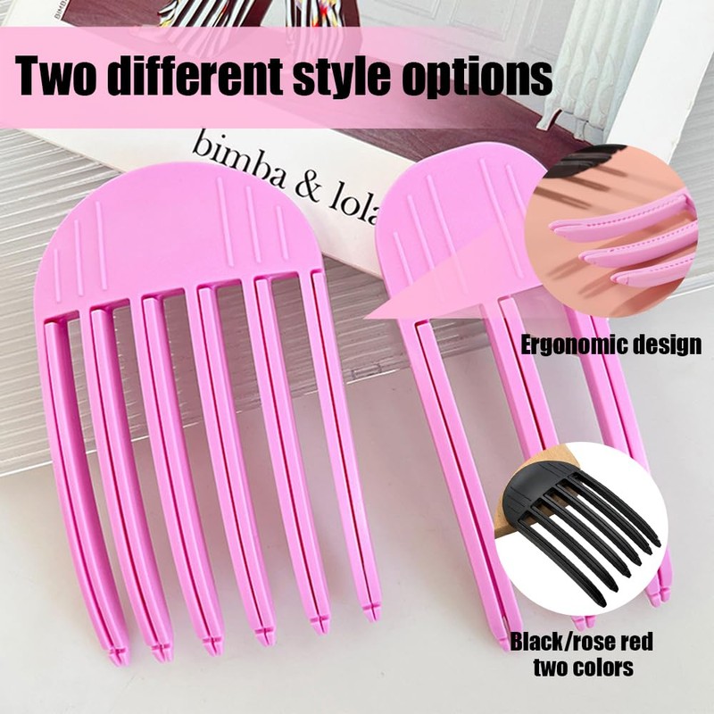TRKETK 4 Pcs Wind Shaping Styling Combs, Fluffy Bangs Hair