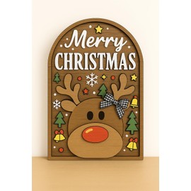 Reindeer Ornaments for Christmas Tree, Reindeer Ornament, Cute Animal Lover Gifts for Women Kids Family, Xmas Tree Hanging Decoration, Festive Holiday Ornaments for Christmas Decor Gift