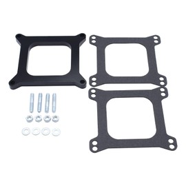 SHLPDFM Carburettor Gasket 1/2 Inch Ported Phenolic Carburettor Repair Kit Carburettor Pad for Holley 4150/4160 4bbl. SBC BBC Carb