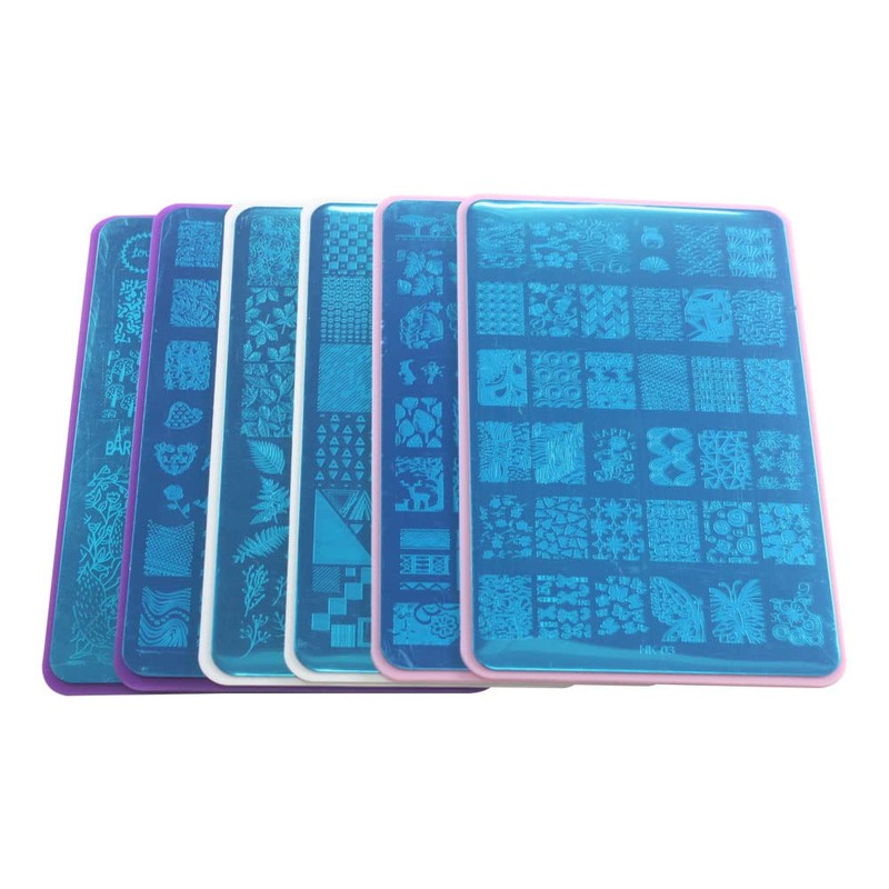 VNC 15pcs Nail Art Soft Stamping Protective Shell cabeza Stamper