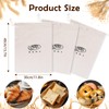 Pack of 3 Linen Bread Bags, Bread Bags Storage, Keep