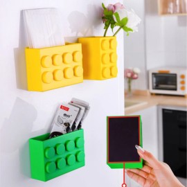Magnetic Refrigerator Storage Box – Fridge Organizer With Hooks, Magnetic Kitchen Container
