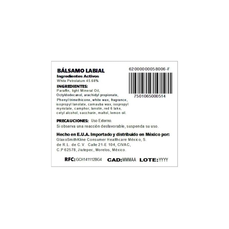 Chapstick Bálsamo Labial Fresa 4 g