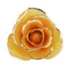 24K Gold Plated Real Rose Yellow Rose with Base Valentine's