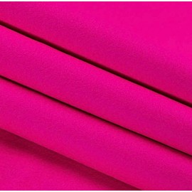 Fabric Craft Felt Fabric by The Yard Thickness 1.4mm Soft and Durable Felt Fabric for Sewing Crafts Blankets DIY Creative Project Customes, Sewing, Padding (Neon Pink, 2 Yards)