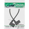 InLine C13 to C14 90 Degree Angled Power Cable Black,