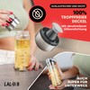 LALOB® Dressing Shaker - Dishwasher Safe - Five Recipes in