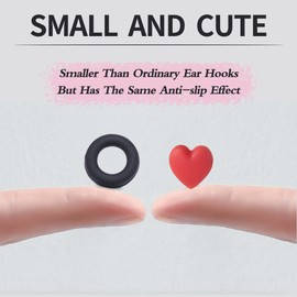 iGeyzoe 15 Pairs Eyeglasses Ear Grip Ear Hooks, Anti-Slip Holder Eyeglasses Stoppers Temple Tips Sleeve Retainer Love-shaped Eyewear Retainers For Eyeglasses, Sunglasses, Reading Glasses (RED LOVE)