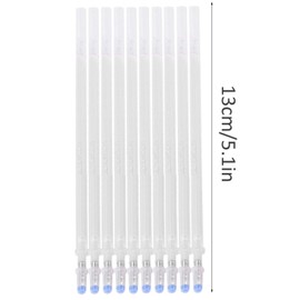 100Pcs Heat Erasable Fabric Pens, Heat Pens White High Temperature Disappearing Pen Heat Erase Empty Pens Refill Heat Erasable Marker for Leather, Fabric, Quilting, DIY Dressmaker