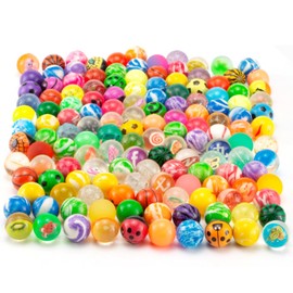 Bouncy Balls, Pack of 100 Bouncy Balls for Children, 25 mm Reusable Bouncy Balls, Bouncy Balls, Children's Birthday Parties Can Be Used for Children's Birthday Gifts