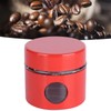 plplaaoo Coffee Canister, Mini Coffee Bean Container, Iron Glass Kitchen