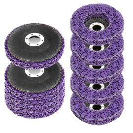 WICHEMI 10 Pack 4" Paint Stripping Wheel for Angle Grinder, Metal Paint Rust Oxidation Remover Disc, 5/8" Arbor, Strip Disc for Efficient Paint Removal & Surface Cleaning