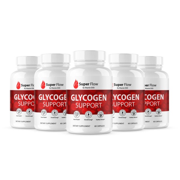 Super Flow (5 Pack) Super Flow Glycogen Support Capsules, SuperFlow