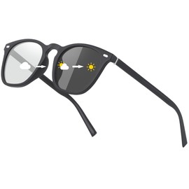 Uacllcau Polarized Sunglasses for Men and Women - UV Protection, Color Changing Sunglasses, Golf, Driving, Fishing, Running, Baseball, Light Colored Lenses, Color Changing Black