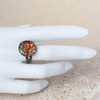 Bronze Sequin Ring, Stunning Sparkling Sequin and Resin Ring, Statement