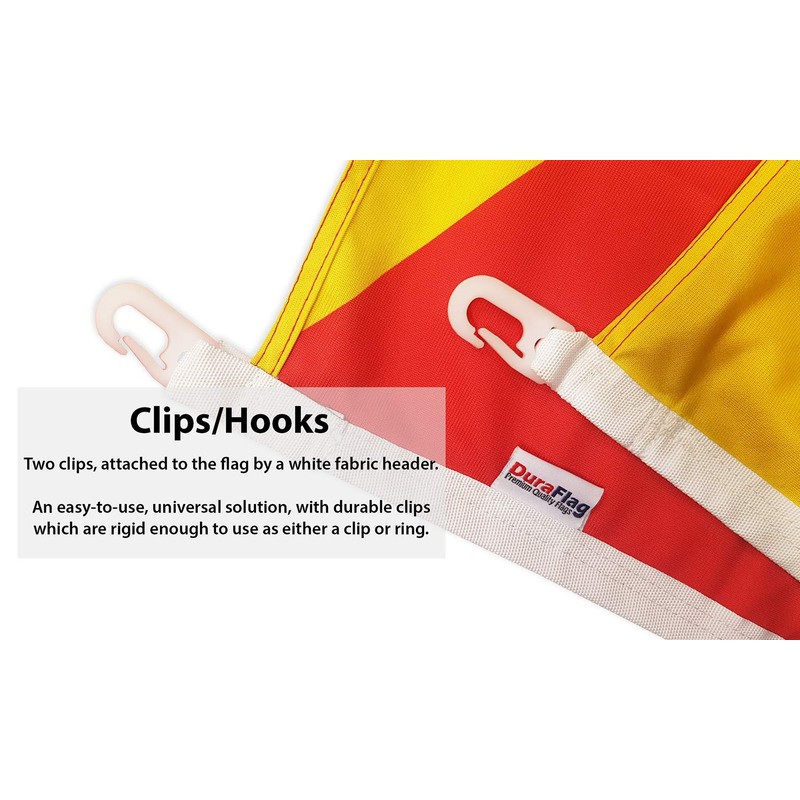 Sicily DuraFlag with Clips 5ft x 3ft Premium Quality Flag