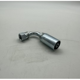 FJX90-06-08-U, Hydraulic Crimp Fitting, U-Series, 3/8" Hose x 1/2" JIC Female Swivel HY (1)