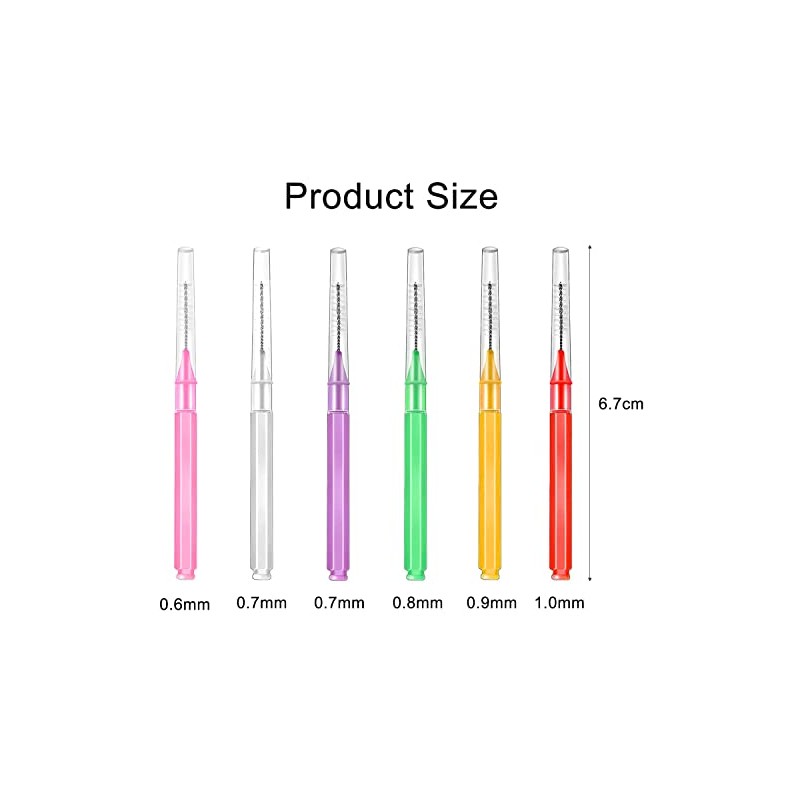 120 Piezas Cepillos Interdentales, BetterJonny Suave Cepillo Interdental de Dientes