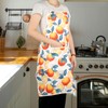 TOBGBE Orange Gifts Idea Tangerine Adjustable Apron With Pockets For