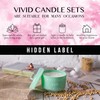 Hidden Label Scented Candles, Soy Candles for Home Gin and