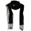 UBI/NYH Solid Viscose Long Scarf - Black
