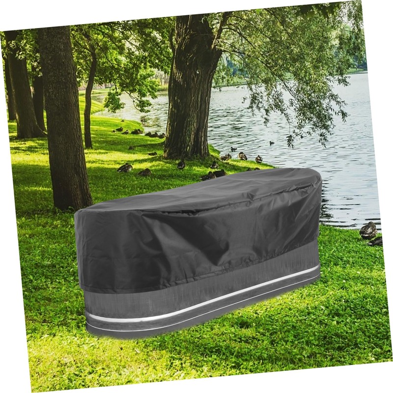 Sosoport Oval Shape Tank Pool Cover Oxford Cloth Rainproof Outdoor