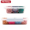 12 Compartment Large Pill Case with Airtight Seal - Silicone