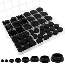 135 PCS Rubber Plugs for Round Holes, Anglecai 8 Size Silicone Rubber Hole Plugs 1" 3/4" 5/8" 1/2" 3/8" 5/16" 1/4" 1/5" T-Shaped Silicone Plugs for Round Holes