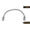 iMBAPrice 1' Cat5e Network Ethernet Patch Cable, 10 Pack, Gray