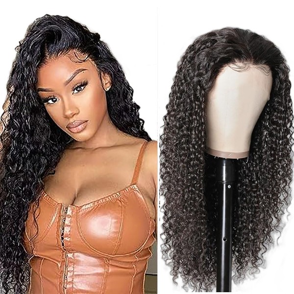 T Part HD Lace Wig Human Hair Wig 30 Inch Curly Wig Brazilian Remy Hair for Black Women Top Swiss Lace Natural Hairline with Baby Hair Brazilian Remy Hair Human Hair Wig for Black Woman 30 Inches